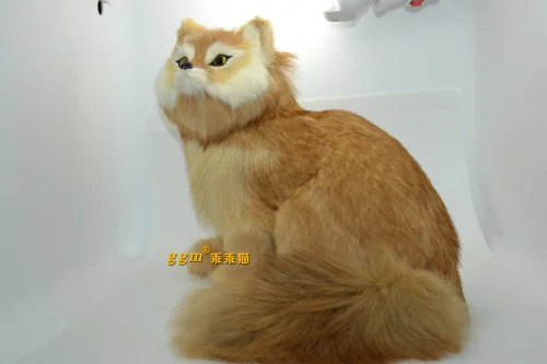 Genuine Leather Hair Model Fox Soft Kitty Simulated Animal Handicrafts