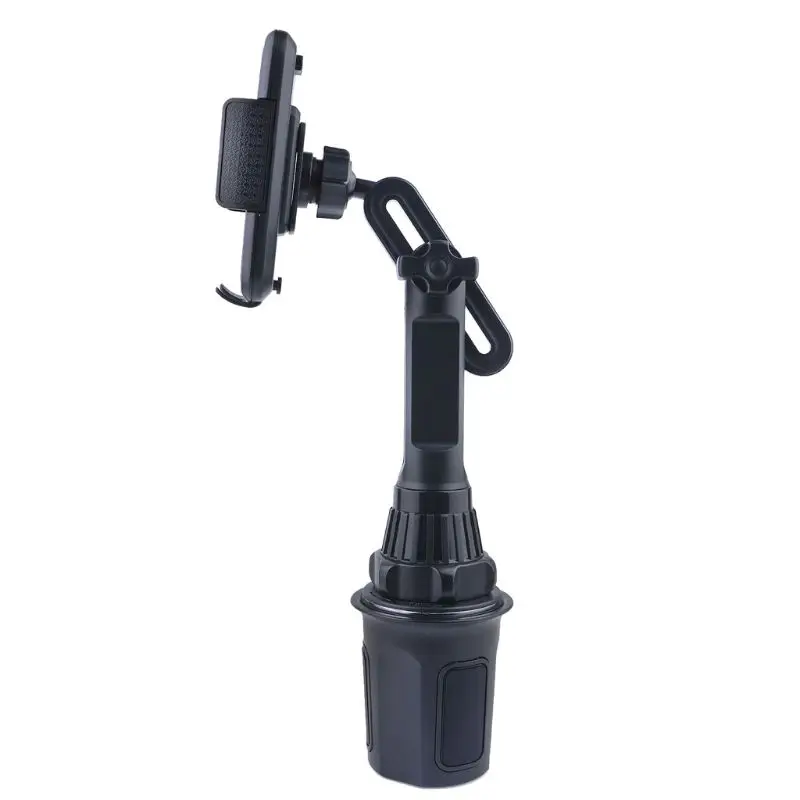 Car Cup Holder Phone Mount Adjustable Angle Height Stand for 3.5-6.5\