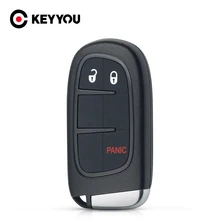 KEYYOU 2 + 1/3 + 1/3/4 + 1 przyciski obudowa pilota bez kluczyka Case Fob dla Jeep Cherokee Ram FCC: GQ4-54T 2014 2015 2016 2017 nowy Arrivel