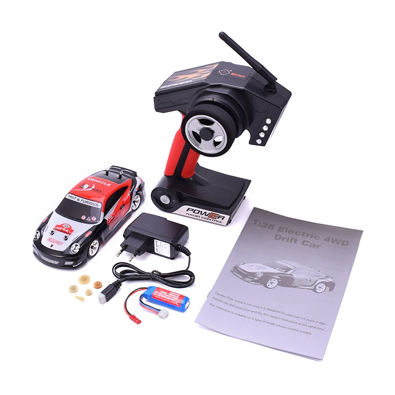 Wltoys K969 Радиоуправляемый автомобиль 1:28 четырехколесный 4WD привод внедорожный 2,4G пульт дистанционного управления сплав шасси 30 км высокоскоростной автомобиль дети игрушки