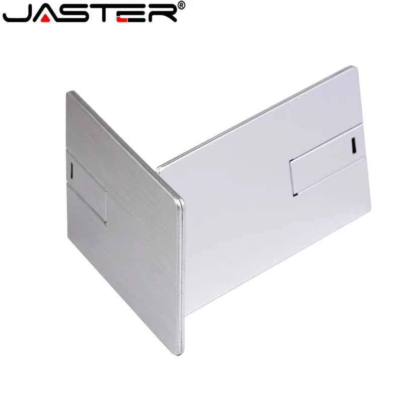 JASTER Usb флеш накопитель 4 ГБ 8 16 32 64 металлическая карта Флешка бизнес подарок
