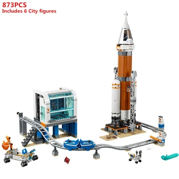 

NEW City Space Deep Space Rocket and Launch Control Building Blocks Astronauts Model Sets Bricks Classic For Children Toys Gift