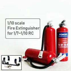 Extincteur rouge à échelle 1/10, 47mm avec support métallique, RC pour Axial SCX10 90048 Traxxas Trx 4 