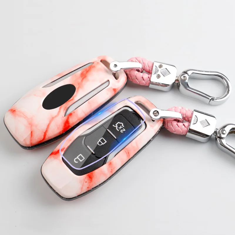 Чехол для ключей Marble ABS Ford Fiesta Focus 2 Mondeo Ecosport Kuga Escape 3 кнопки складной чехол брелок с