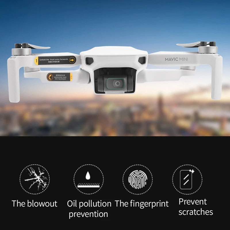 4 шт. Защитная пленка для объектива камеры для DJI Mavic Mini 9H пленка из закаленного стекла защита экрана от царапин для Mavic Mini АКСЕССУАРЫ