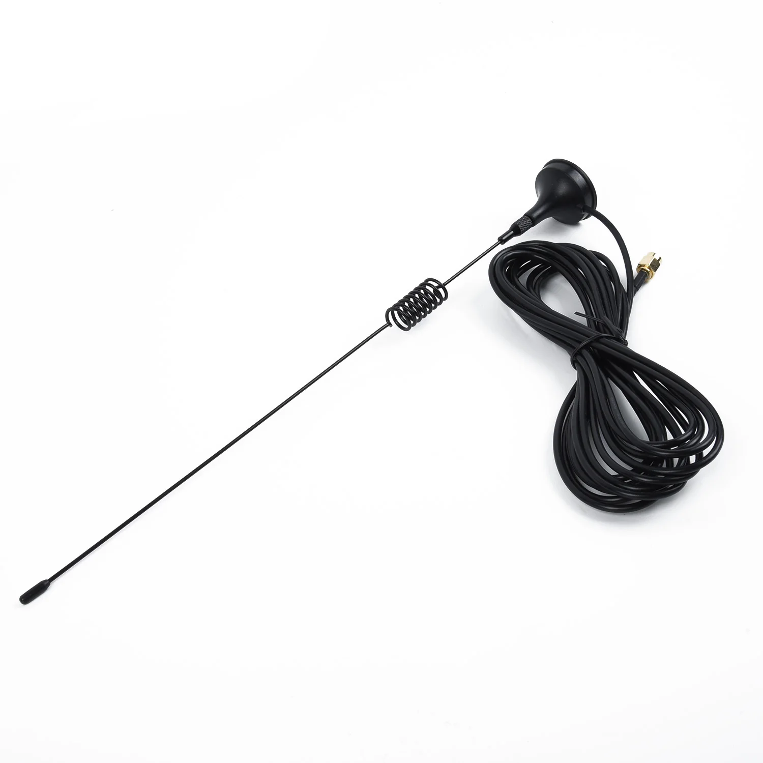 

1pc DAB Digital Aerial Car Radio Antenna Magnetic Base Mount SMA Male Plug Straight black 4m Cable 19.6cm Antenna accessories