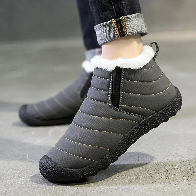 

Large Size Couples Snow Boots Waterproof MEN'S SHOES Outdoor Snow Boots Women's plus Velvet Warm Anti-slip Fashion Fashion Foot