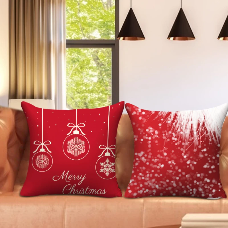 Купить nanacoba красный рождественский наволочка на подушку рождество