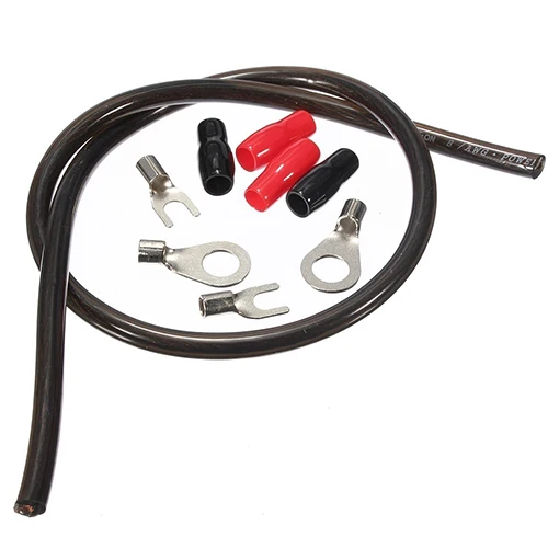 1500W 8GA Car Audio Subwoofer Amplifier AMP Wiring Fuse Holder Wire Cable Kit