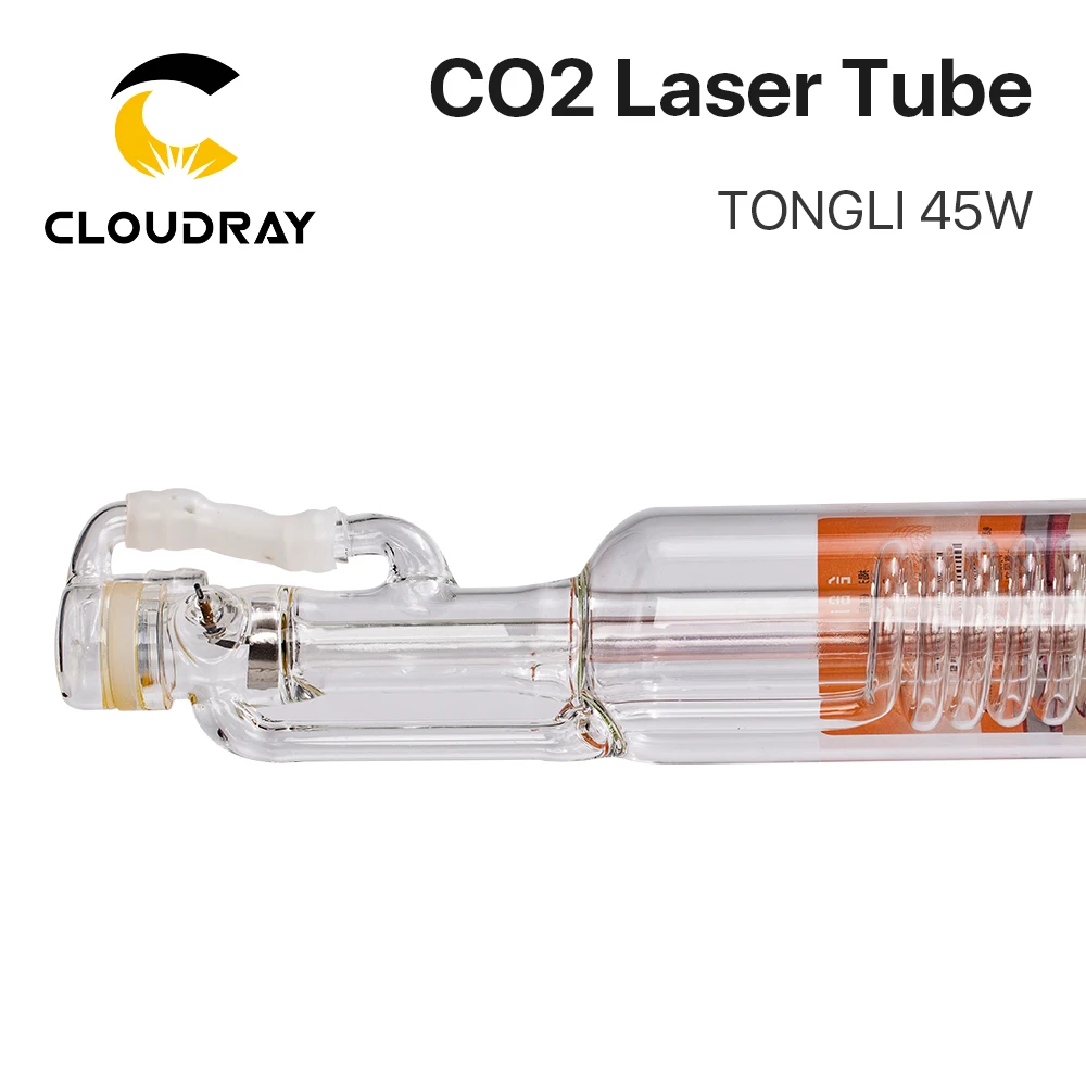 Cloudray TONGLI 800 мм 45 Вт Co2 стеклянная лазерная трубка для CO2 Лазерная гравировальная