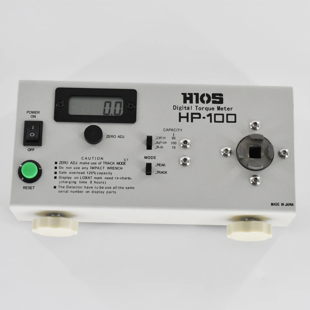HIOS hp-100 мощность предоставленный крутящий момент, Электрический тестер крутящего момента