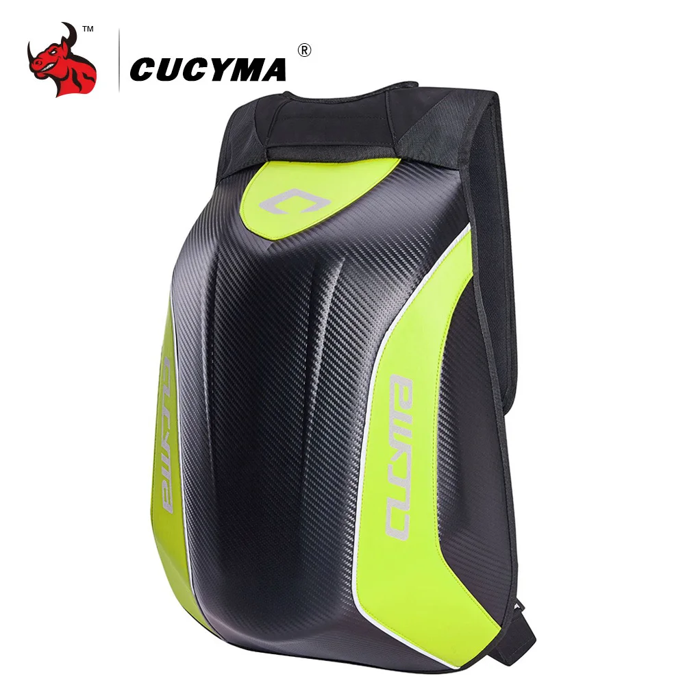 CUCYMA Motorcycle Bag Waterproof Motorcycle Backpack Carbon Fiber Motocross Racing Riding Helmet Bag Motorbike  Backpack #