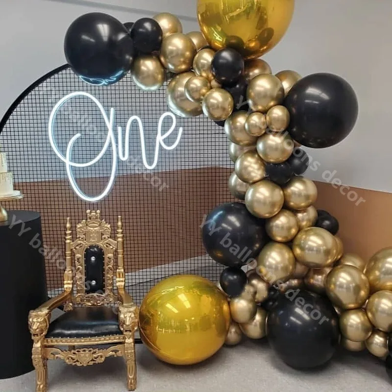 Golden and black balloon Clearance
