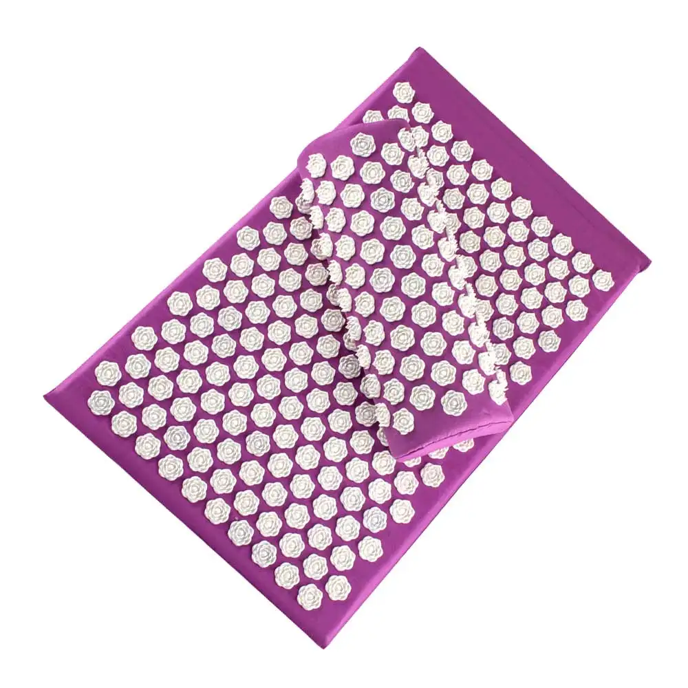 

Acupressure Mat Head Neck Back Foot Massage Cushion With Pillow Yoga Spike Mat Anti-stress Acupuncture Needle Massage Pillow