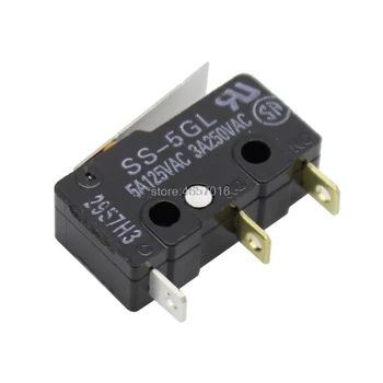 

Free shipping 10Pcs OMRON SS-5GL Hinge lever 3Pin SPDT Subminiature Basic Limit Switch
