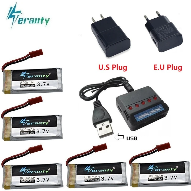 3 7 V 800mAh lipo батарея + зарядное устройство для Syma X54HC X54HW X56W TK110HW JXD509 W 509G V686 H12C RC Дрон