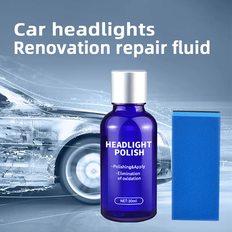 

30ML Car Headlight Repair Coating Solution Repair Kit Oxidation Rearview Coating Anti-scratch Liquid Headlight Cleaner Car Care