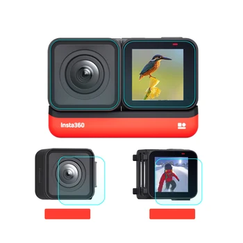 

4K Tempered Glass Protective Film For Insta360 ONE R Twin Edtion Screen Films Protector Action Camera Accessories Kits