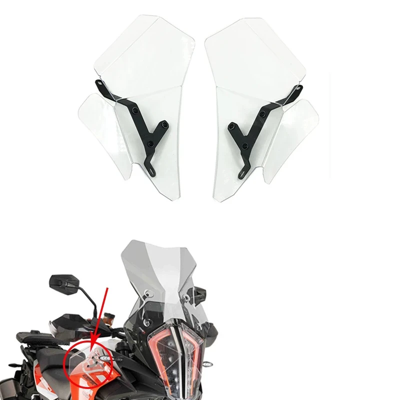 Parabrezza Antivento Per Moto Benelli Leoncino 500 - Deflettore In Lega E PC, Montaggio Semplice