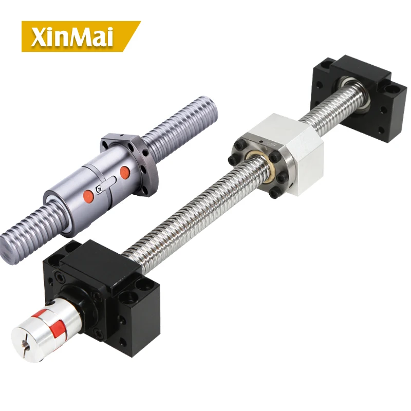1pcs SFU2505-750mm RM2505-750mm Ballscrew End Machining with SFU2505 Ballnut