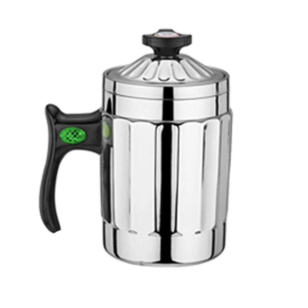

800ml Practical Bowl Stainless Steel Car Kettle Keep Warm Cook Rice With Holder Coffee Boil Water Electric Heating Tea Camping