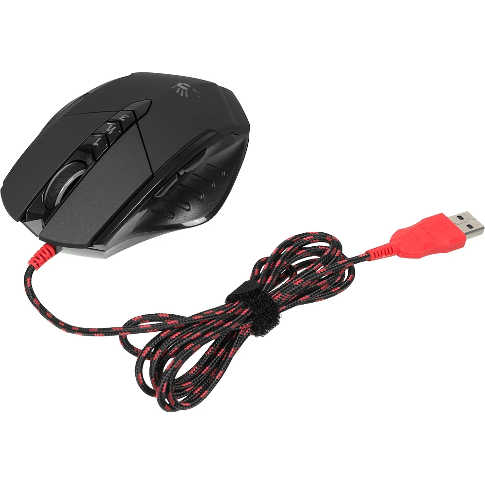 Мышь A4 Bloody V7M черный оптическая(3200dpi) USB игровая(7but
