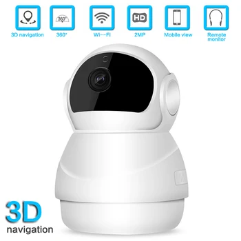 

1080P IP Camera 360 Degree Panoramic Wifi Fisheye Night Vision Two Way Audio Surveillance Camera Baby Monitor HD CCTV Camera
