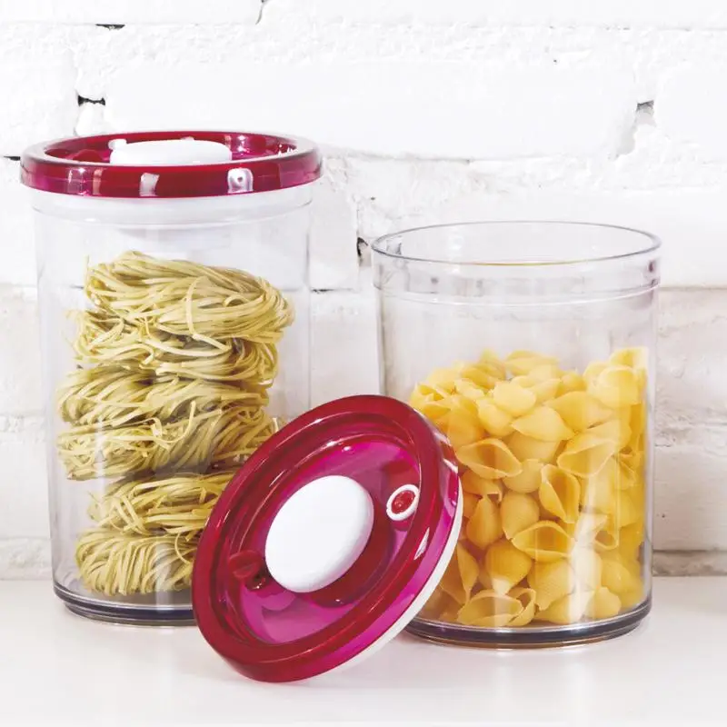 

Storage Bottles Dampproof Storage Jar Kitchen Grain Food Boxes Plastic Clear Container Set With Pour Lid Sealed Food Storage Box