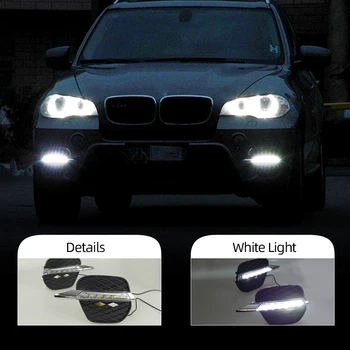 

2Pcs For BMW X5 E70 2011 2012 2013 LED DRL Daytime Running Lights Daylight Waterproof Signal lamp car Styling Driving light