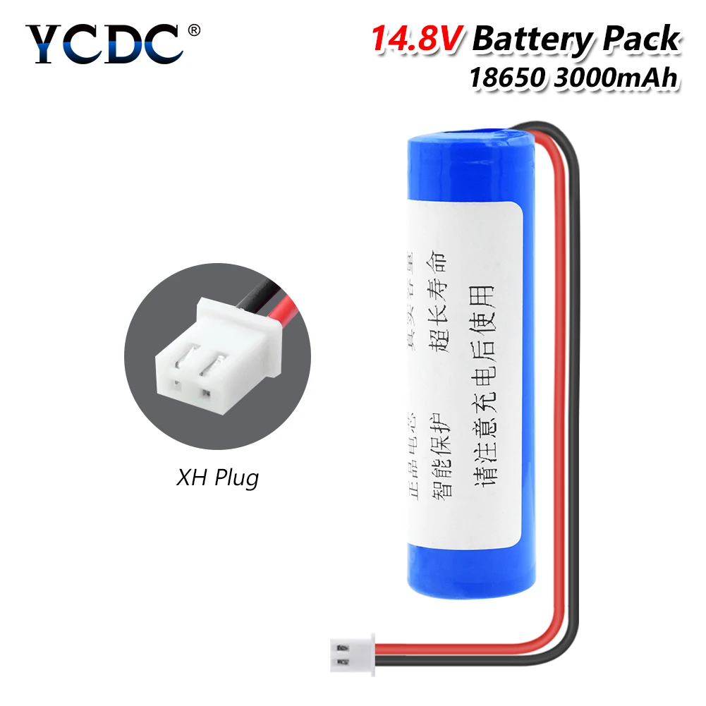 

3.7V Li-ion 3000mAh 18650 Lithium Battery Pack With XH 2.54mm Connector For RC Boat Model DIY Power Bank LED Lamp Electric Toys