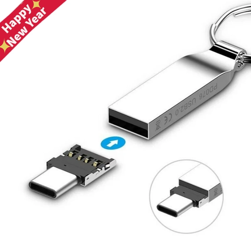 

2Pcs USB 3.1 Type-C Connector Type C Male to USB Female OTG Adapter Converter For Android Tablet Phone Flash Drive U Disk
