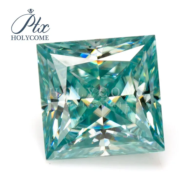 

Sapphire blue color princess cut 1ct 5.5x5.5mm moissanite diamante gemstones price per carat