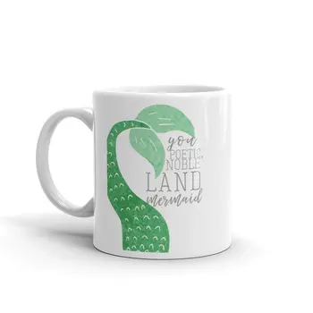 

Poetic Noble Land Mermaid Galentines Best Friend Coffee Mug 11os 350ml Ceramic Mugs Gift Cups