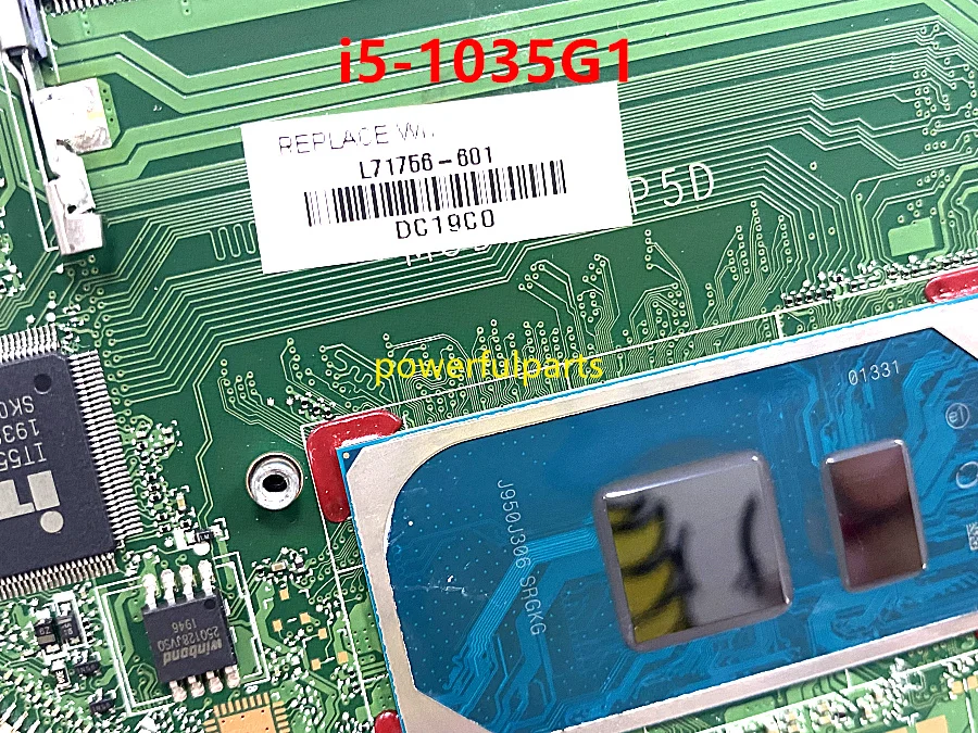 100% working for hp 15-DY 15S-FQ motherboard with i5-1035G1 cpu DA0P5DMB8C0 L71756-601 tested ok top pc motherboards