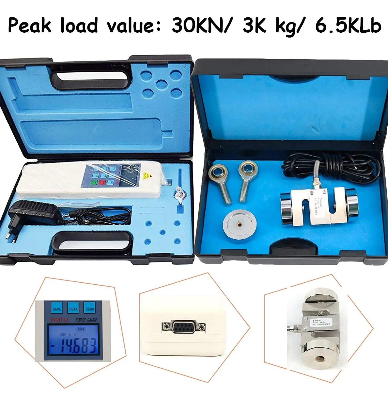 

HF-30K Digital Push Pull Machine Tester Detector with Force Test Machine