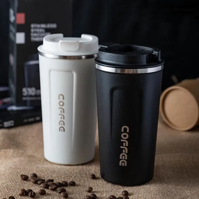 750ml Voiture Tasse D'eau En Acier Inoxydable 304 Café Thermos Tasse  Anti-Fuite Antidérapant De Voiture de Voyage De Flacon De Vide Thermique  Tasse Bouteille D'eau - AliExpress