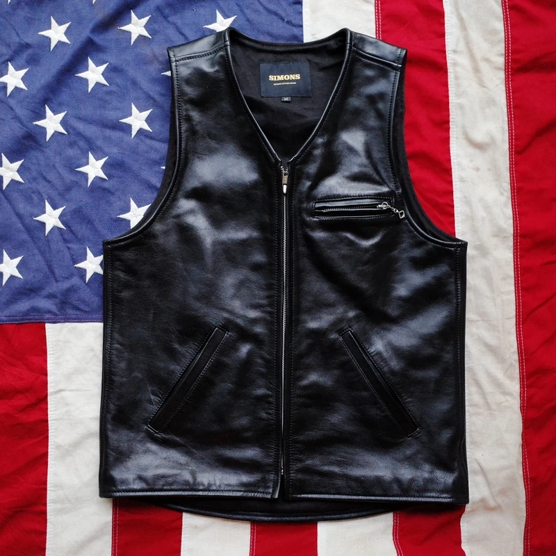 

leather new 2020 Japanese ykk zippe horsehide leather