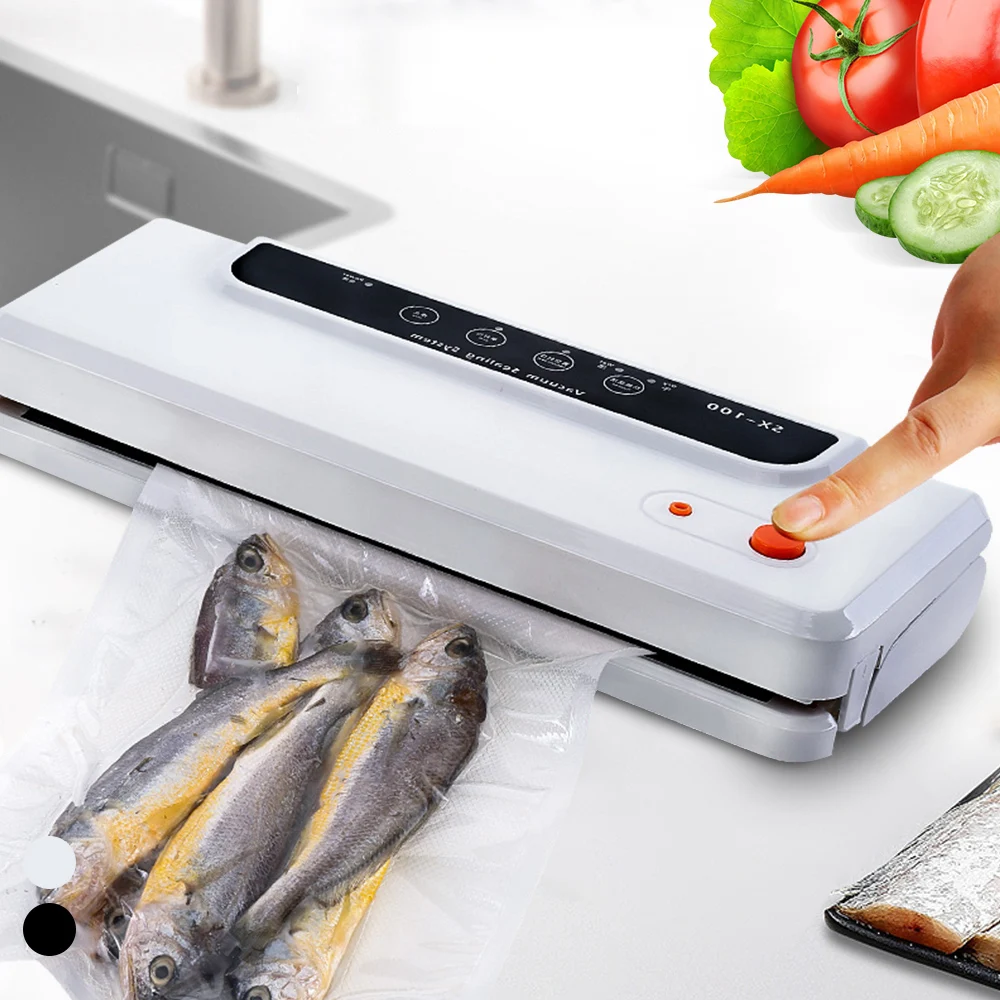 

JuneJour Vacuum Sealer Best Fully Automatic Portable Household Food Wet Dry 220V Packaging Machine Sealing