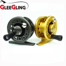 GLEEGLING уличные катушки для подледной ловли нахлыстом алюминиевые катушки для ловли нахлыстом снасти 2BB Рыболовная катушка ультра-светильник 1:1 зимняя Рыболовная катушка