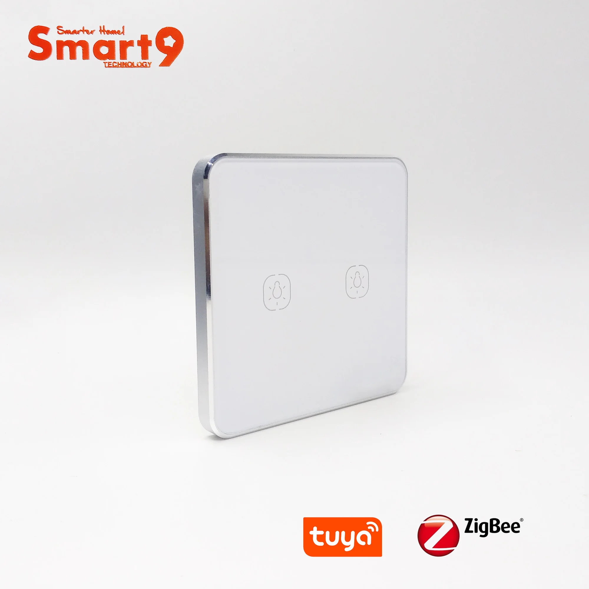 Smart9 ZigBee переключатель батареи, работает с TuYa ZigBee концентратор, сенсорный переключатель наклейка Smart Life App управление, питание от TuYa
