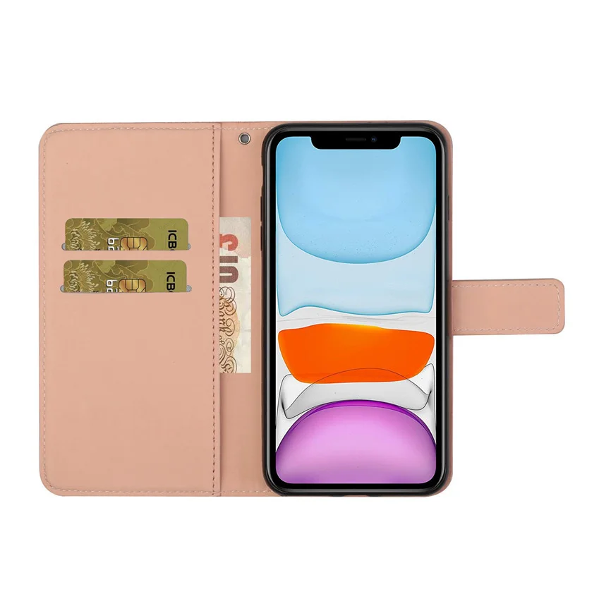 iphone xr clear case National Pattern Flip Walle Leather Phone Case For iPhone 6 7 8 SE 13 6S Plus 12 11 Pro X XS XR Max Card Holder Stand Book Cover iphone 11 case with card holder