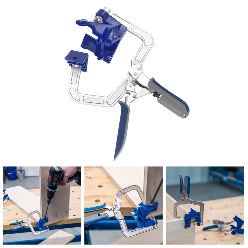 1pc 90 Degree Right Angle Woodworking Clamp Picture Frame Corner Clip Hand Tool Clamps For Woodwork