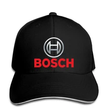 Бейсбол кепки Bosch логотип Для мужчин черный Повседневные принты шляпа, кепка с козырьком