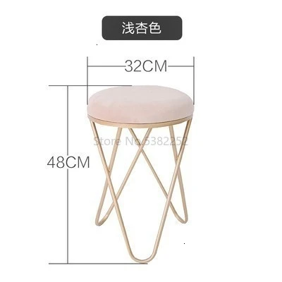 Iron Stool Dressing Chair Northern Europe Restaurant Stool Bedroom Modern Stool Ins Originality Small Round Stool Shoes Stool