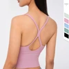 Vnazvnasi Push-up Yoga Vest Sexy Backless Running tops Quick Dry Anti-friction Gym Bra V-neck Padded Female Fitness Tops ► Photo 3/6