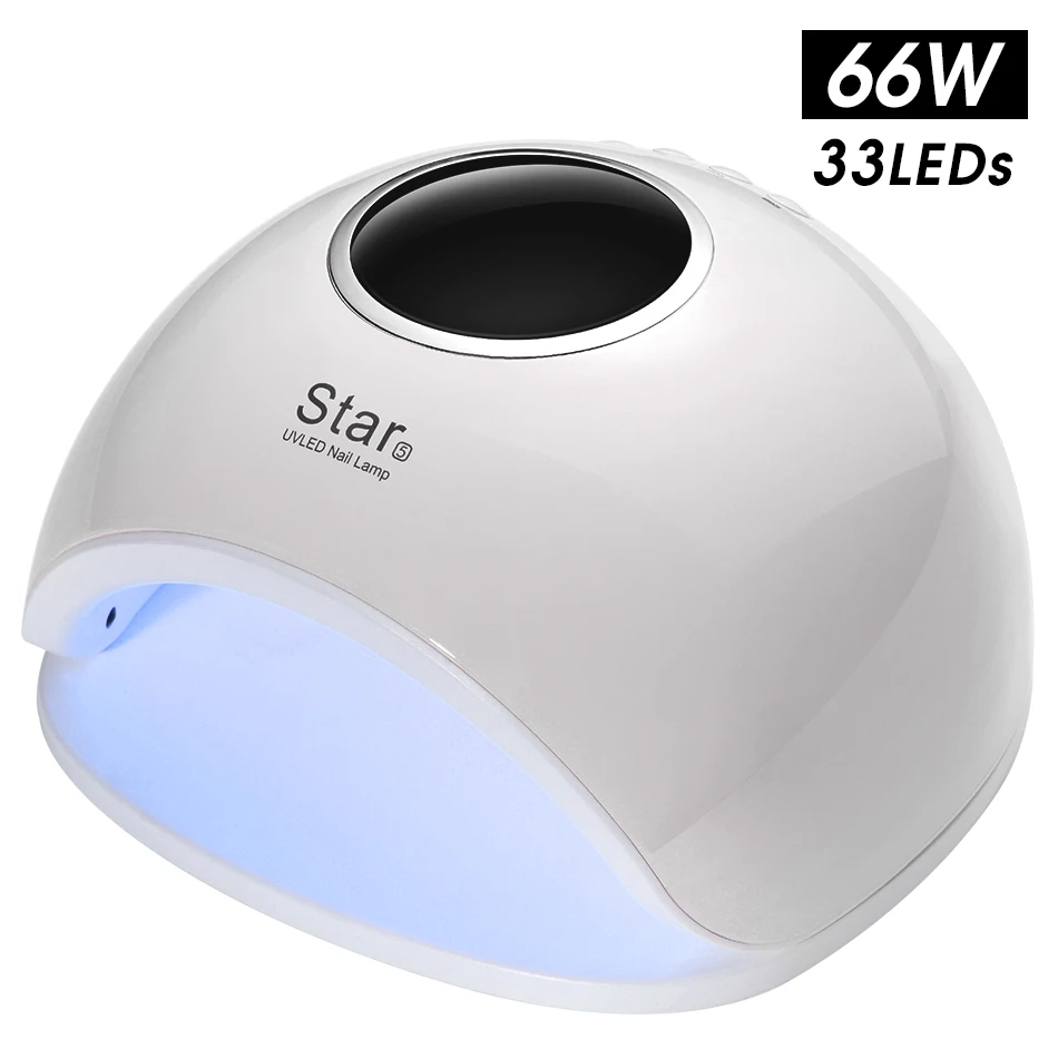 ROHWXY Sun X5 MAX гель-лампа для ногтей 80 Вт Сушилка для ногтей для всех гель-лаков УФ светодиодный ледяной светильник с ЖК-дисплеем для ногтей DIY маникюрные инструменты - Цвет: Star 5 White 66W