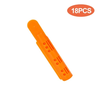 

18PCS Hair Rollers Clips Wave Fluffy Hair Perm Bar Rods Curler Hairdressing Styling Tool