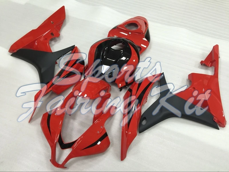 Комплекты кузова для CBR600 RR 2007 - 2008 красный черный обтекатель мотоцикла CBR 600 07 |
