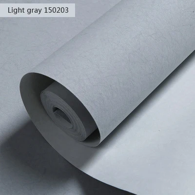 Light gray 150203 Современные промышленные Стильные Простые сплошные обои в рулонах длинное волокно нетканые обои для гостиной спальни украшения дома моющиеся - Цвет: Light gray 150203