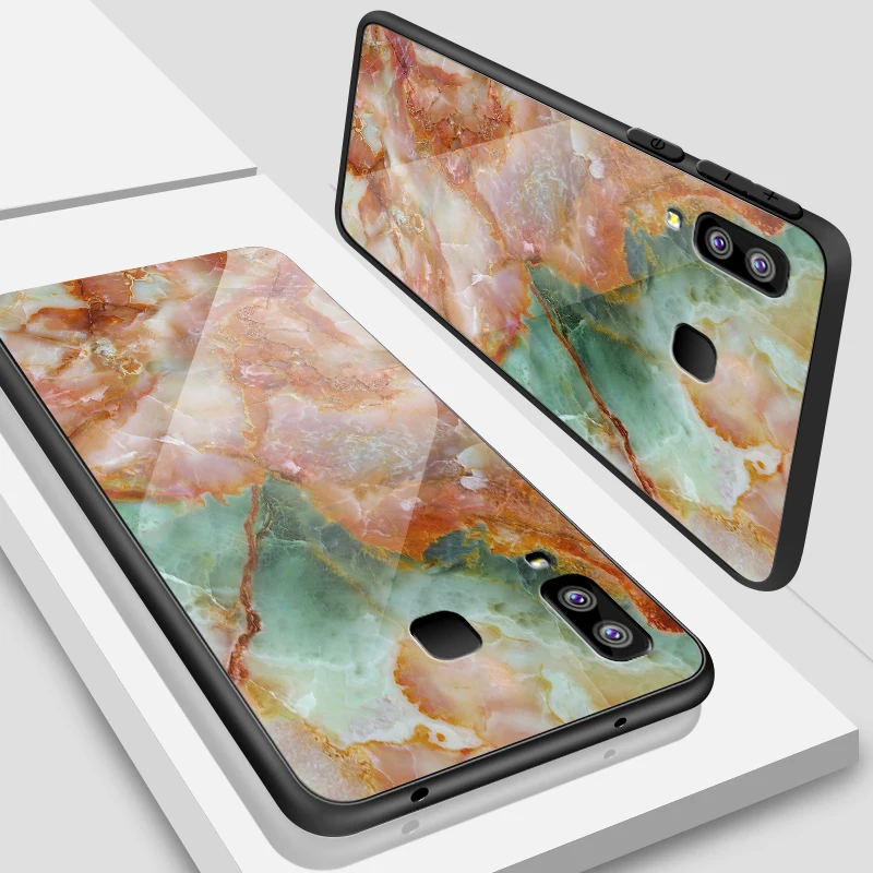 W327 Для samsung Galaxy A10 A20 A30 A40 A50 A6S A70 A8S A80 A90 закаленное Стекло чехол J4Plus M10 M20 M30 Note9 печать пигмент чехлы - Цвет: W327